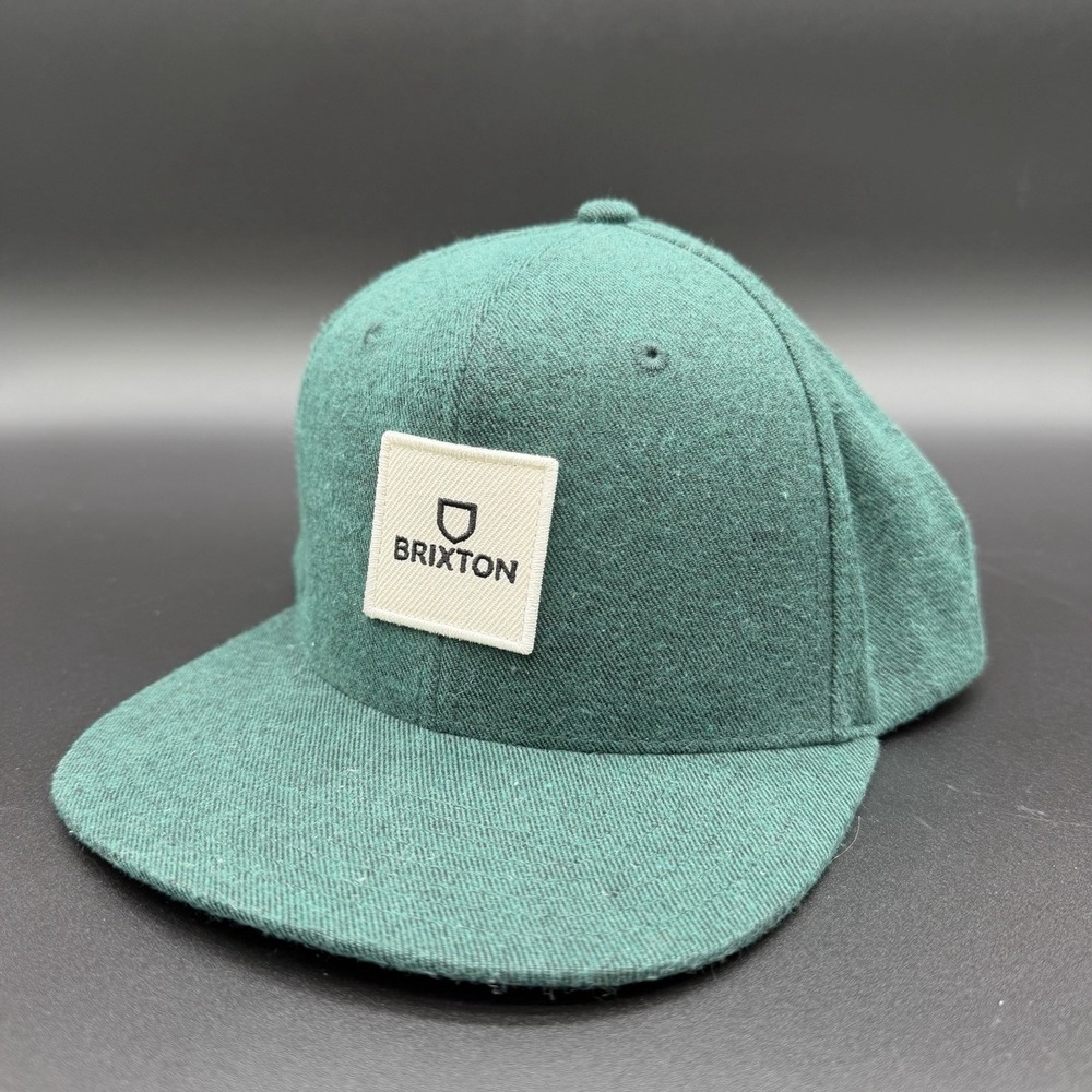 BRIXTON Alpha Square MP Mens Snapback Green Hat